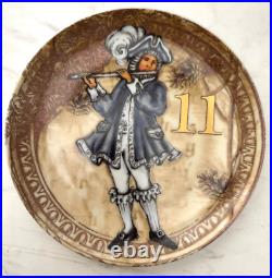 Pottery Barn 12 Days of Christmas Holiday Dessert Plates withbox (Set of 12)