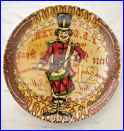Pottery Barn 12 Days of Christmas Holiday Dessert Plates withbox (Set of 12)