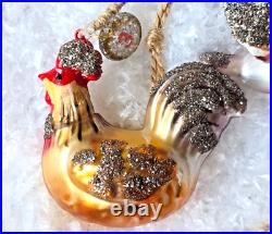 Pottery Barn 12 Days of Christmas Mercury Ornaments BRAND NEW