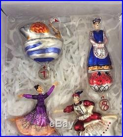 Pottery Barn 12 TWELVE DAYS of CHRISTMAS ORNAMENTS Set of 12 NEW WITH TAGS 2016