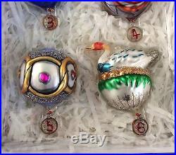 Pottery Barn 12 TWELVE DAYS of CHRISTMAS ORNAMENTS Set of 12 NEW WITH TAGS 2016