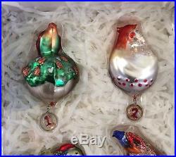 Pottery Barn 12 TWELVE DAYS of CHRISTMAS ORNAMENTS Set of 12 NEW WITH TAGS 2016