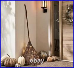 Pottery Barn Broom with Lights Halloween Decor 2022 LED