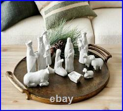 Pottery Barn Ceramic Nativity Set 11-pcs