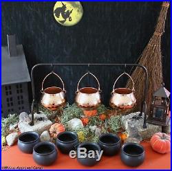 Pottery Barn + Crate & Barrel Cauldron Party Set -nib- Stir Up A Tasty Halloween
