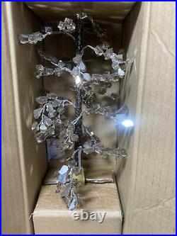 Pottery Barn Faceted Glass Mirror Tree Smoke Glass 16 Ht. NEW In Box WithTags