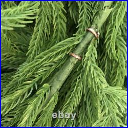 Pottery Barn Faux Cedar Mantel Swag Green Soft Plastic 2 Garlands 8 Ft Each