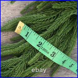 Pottery Barn Faux Cedar Mantel Swag Green Soft Plastic 2 Garlands 8 Ft Each
