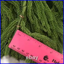 Pottery Barn Faux Cedar Mantel Swag Green Soft Plastic 2 Garlands 8 Ft Each