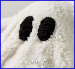 Pottery Barn Gus The Ghost Pillow White Sherpa PB Halloween? New
