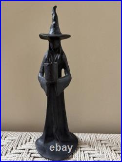 Pottery Barn Halloween Single Witch Candle Holder Black NEW NOT A DUPE