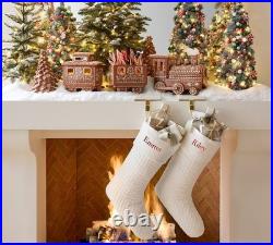 Pottery Barn Handcrafted Ceramic Gingerbread Train