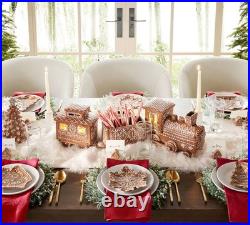 Pottery Barn Handcrafted Ceramic Gingerbread Train