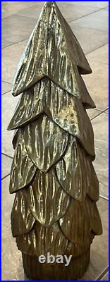 Pottery Barn Handcrafted Gilded Wood Tree large Christmas 23 New wo box Pottery Barn Handcrafted Gilded Wood Tree large Christmas 23 New wo box