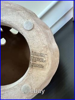 Pottery Barn Handmade Terracotta Jack O' Lantern MEDIUM Luminary Pumpkin New NWT