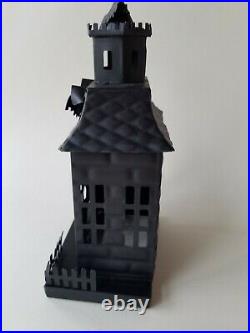 Pottery Barn Haunted Halloween Houses Metal Small Medium Large S/3 #4645A