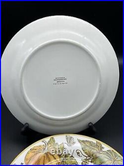 Pottery Barn Heritage Pumpkin Plates Set of 4