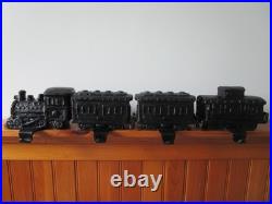 Pottery Barn Holiday 4 Pc Train Stocking Holders Bronze Finish in Orig Boxes Pottery Barn Holiday 4 Pc Train Stocking Holders Bronze Finish in Orig Boxes
