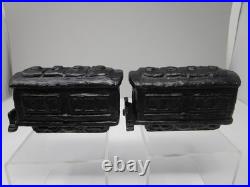 Pottery Barn Holiday 4 Pc Train Stocking Holders Bronze Finish in Orig Boxes Pottery Barn Holiday 4 Pc Train Stocking Holders Bronze Finish in Orig Boxes
