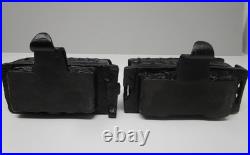 Pottery Barn Holiday 4 Pc Train Stocking Holders Bronze Finish in Orig Boxes Pottery Barn Holiday 4 Pc Train Stocking Holders Bronze Finish in Orig Boxes