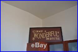 Pottery Barn It's The Most Wonderful Time of the Year Sign Sold out! HTF! New
