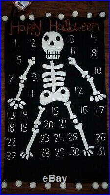 Pottery Barn Kids Halloween NWT Skeleton Advent Calendar