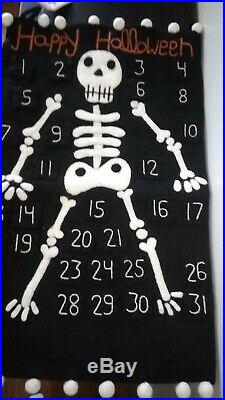 Pottery Barn Kids Halloween NWT Skeleton Advent Calendar