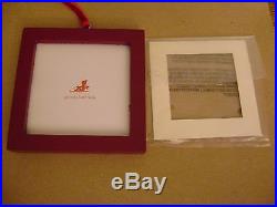 Pottery Barn Kids Red Square Frame Ornament NEW IN BOX