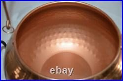 Pottery Barn Large Copper Cauldron & Stand Halloween Treats Decor SOLD OUT