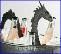 Pottery Barn Large Sea Serpent and Galvanized Metal Party Bucket NEW IN BOX