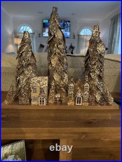 Pottery Barn Lit Birch Tree Centerpiece