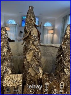 Pottery Barn Lit Birch Tree Centerpiece
