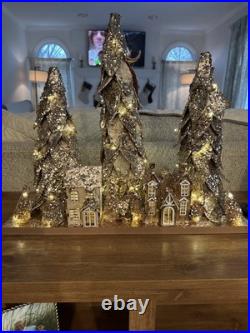 Pottery Barn Lit Birch Tree Centerpiece