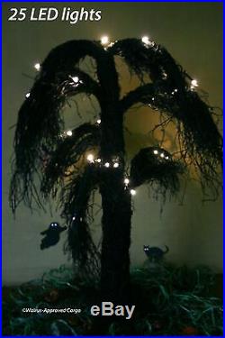 Pottery Barn Lit Weeping Willow Creepy (large) Tree Perfect For Twig Or Treat