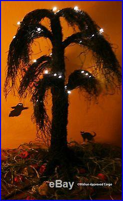 Pottery Barn Lit Weeping Willow Creepy (large) Tree Perfect For Twig Or Treat