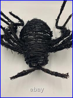 Pottery Barn Lit Woven Halloween Spider Black Small 25 w #X1200
