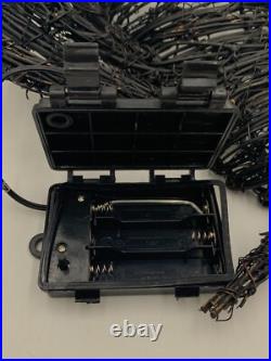 Pottery Barn Lit Woven Halloween Spider Black Small 25 w #X1200