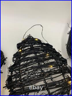 Pottery Barn Lit Woven Halloween Spider Black Small 25 w #X1200