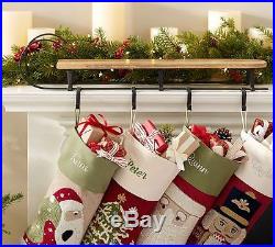 Pottery Barn MANTLE SLEIGH STOCKING HOLDER-NEW With TAGS-HARD TO FIND