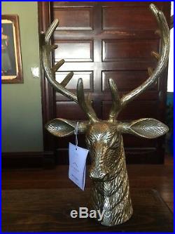Pottery Barn Mr. Reindeer Antler Decor Object Jewelry Stocking Holders NEW Box