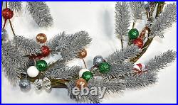 Pottery Barn Peppermint Twist Bauble 72 String Lights Lit Garland NEW with Tag