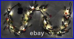 Pottery Barn Peppermint Twist Bauble 72 String Lights Lit Garland NEW with Tag