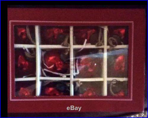 Pottery Barn RED MERCURY GLASS BALL ORNAMENTS. SET/12 NEW