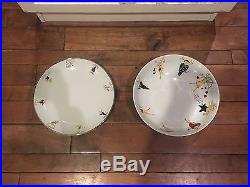 Pottery Barn Reindeer Large Serving Bowl NEW RARE & HTF 14 Diameter Featurin