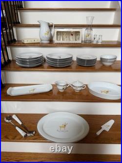 Pottery Barn Reindeer Rudolph Christmas Dinnerware Collection NEW