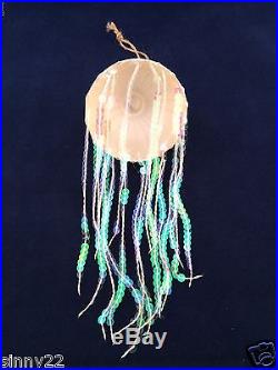 Pottery Barn Sequin Jellyfish Fish Ornament Sea Life Ocean Coastal Beach NIB