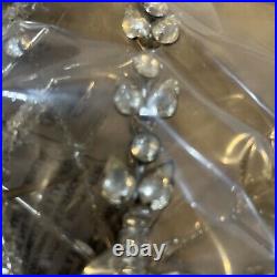 Pottery Barn Silver Jeweled Snowflake Christmas Holiday Tree Topper #5336