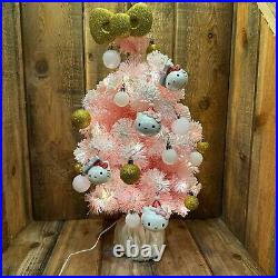 Pottery Barn Teen Hello Kitty Light Up All In One Decorated Tree Rare