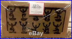 Pottery Barn Ten Lords a Leaping placecard holders 12 days of Christmas NEW