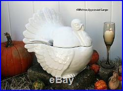 Pottery Barn Turkey Tureen -nib- Iconic, Never Needs Carving And Ready To Serve